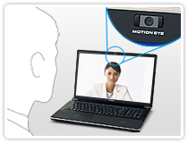 テレビ電話ができるWebカメラ《MOTION EYE》