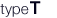 type T