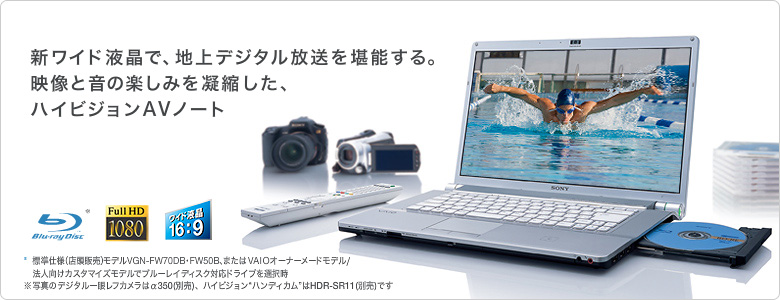 ノートPC SONY VGN-FW30B 4G DVD 無線 カメラ Win10