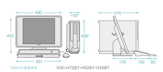 VGC-H72B7EVGC-H52B7EH32B7