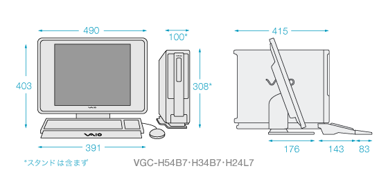 VGC-H54B7EH34B7EH24L7