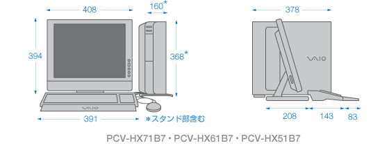 PCV-HX71B7EPCV-HX61B7EPCV-HX51B7