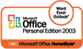 幅広いシーンで便利に活用。
「Office Personal 2003」。