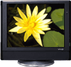映像を鮮明に映し出す、15型「クリアブラック液晶」。