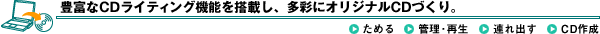 �L�x��CD���C�e�B���O�@�\�𓋍ڂ��A���ʂɃI���W�i��CD�Â���B