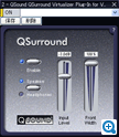 クリックすると拡大します。 図版:QSound QSurround Virtulizer Plug-in for VAIO