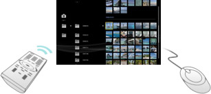 リモコンでも、マウスでも、快適操作