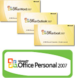 「Microsoft Office Personal 2007」 画面写真