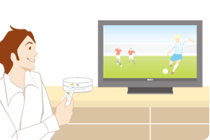 テレビ/インターネットの切り換えもスムーズ