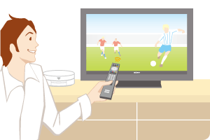 PCを立ち上げなくても、すぐにテレビが楽しめる