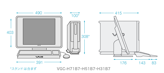 VGC-H71B7EVGC-H751B7EH31B7